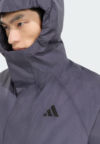 ADIDAS SPORTSWEAR Sportovní bunda 'Essentials' – šedá
