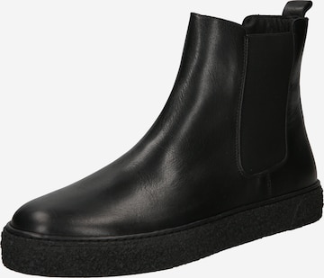 Boots chelsea 'CHAD' di Bianco in nero: frontale