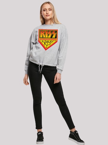 Sweat-shirt 'Kiss Army' F4NT4STIC en gris