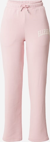 ELLESSE Boot cut Pants in Pink: front