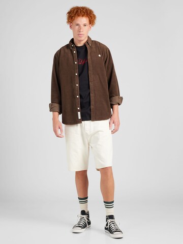 Carhartt WIP Regular fit Button Up Shirt 'Madison' in Brown