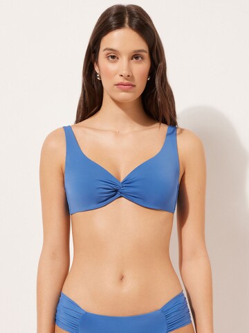 CALZEDONIA Balconette Bikini Top 'INDONESIA' in Blue
