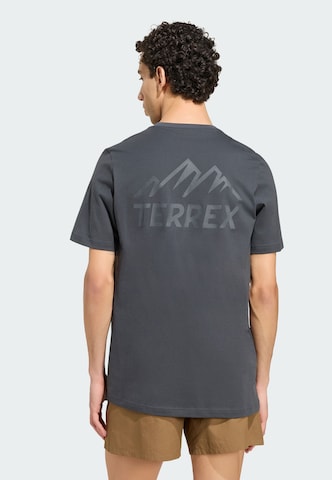 ADIDAS TERREX Functioneel shirt 'Mountain' in Grijs: voorkant