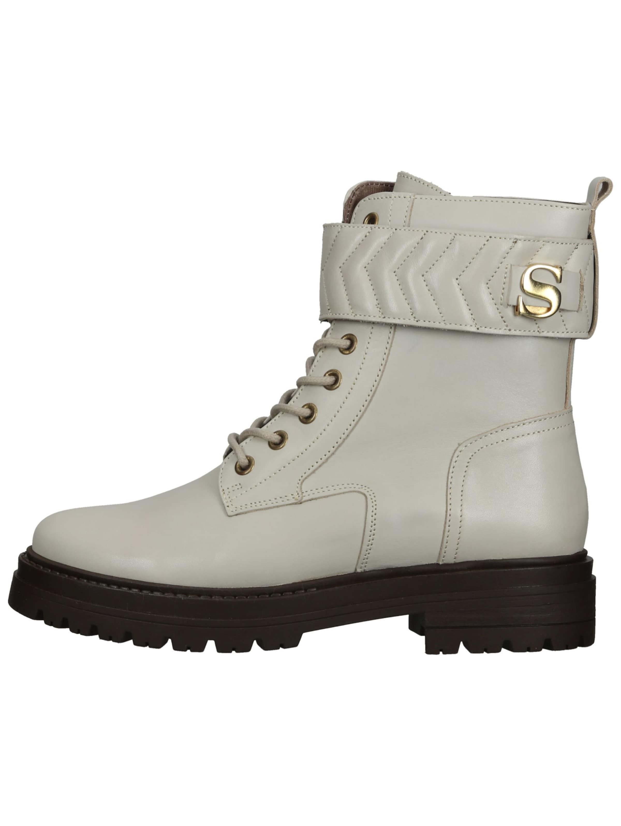 SCAPA Lace-up bootie in Beige