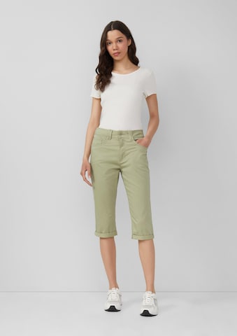 QS Slim fit Trousers 'Catie' in Green