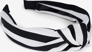 styleBREAKER Haarschmuck 'Haarreif mit Streifen Muster' in Schwarz: Vorderseite