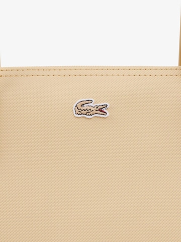 LACOSTE - Shopper 'Lacoste Sac Cabas / Shopping Femme L.12.12 Concept Jaune/Beige NF2037PK' em bege