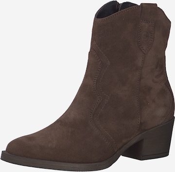 Bottes de cowboy Tamaris en marron : devant