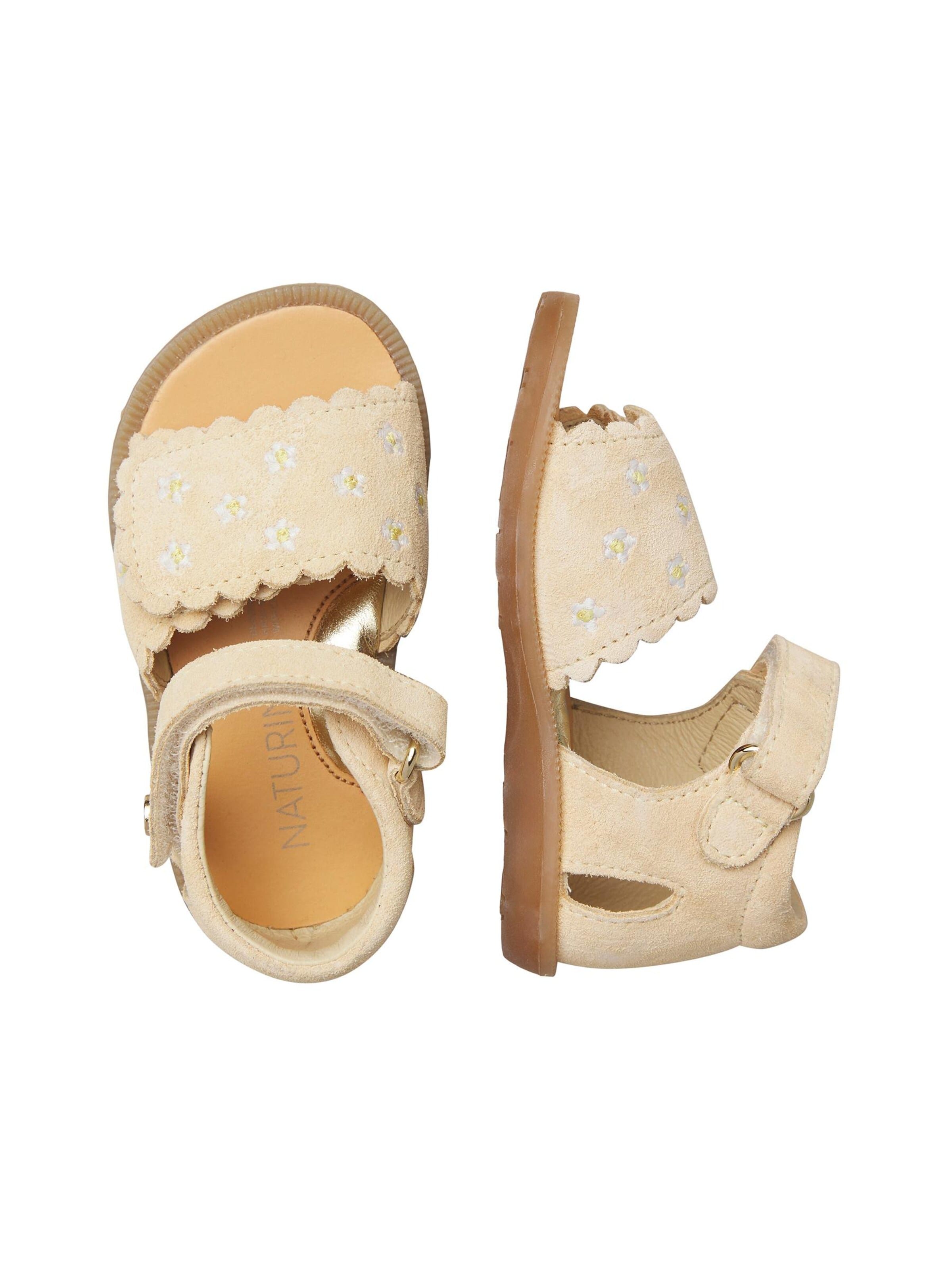 NATURINO Sandal 'MAYA EMBR' in Beige