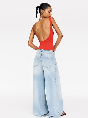 Pull&Bear Bodysuit in Red