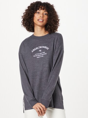 Pull-over Abercrombie & Fitch en noir : devant