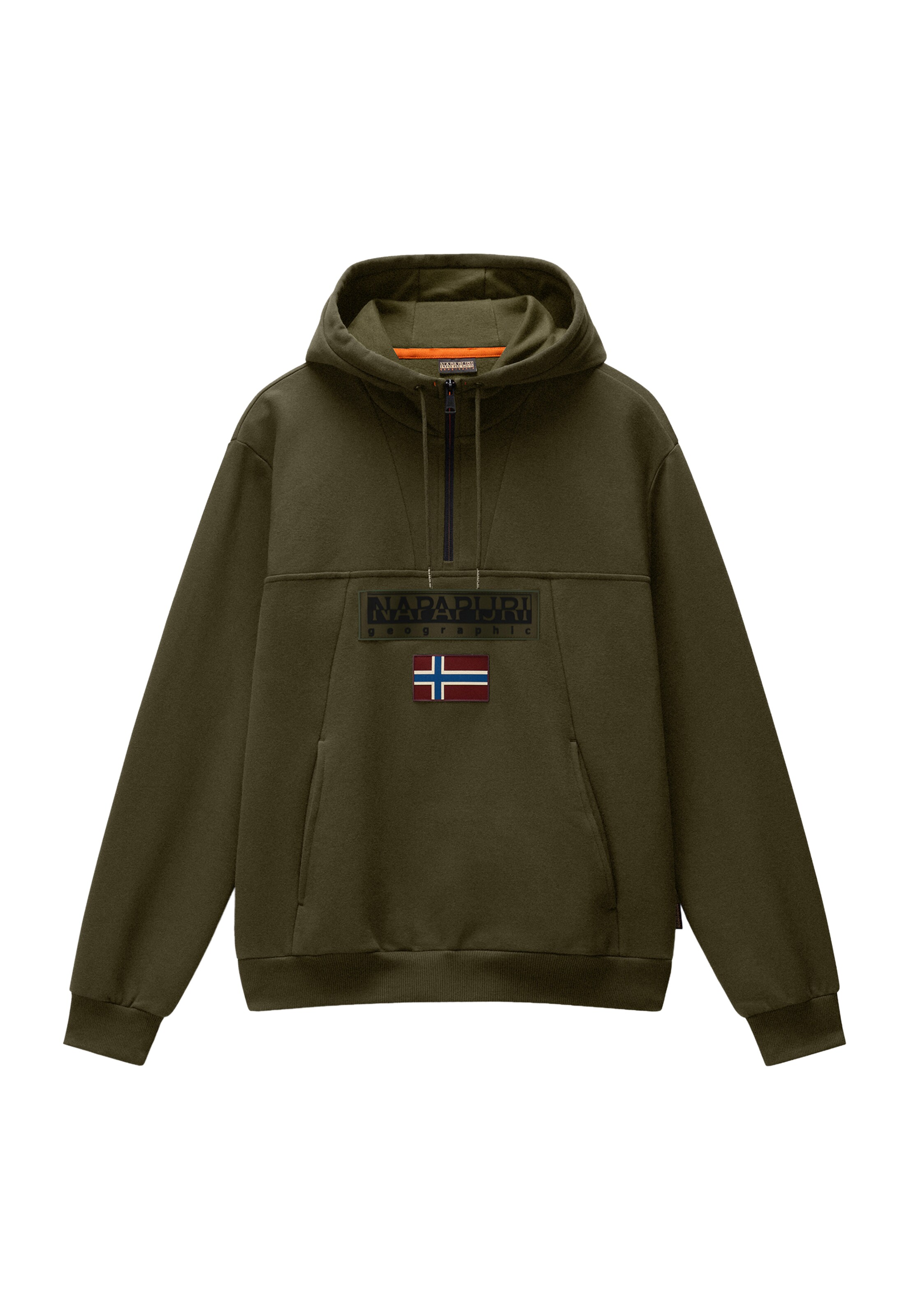 NAPAPIJRI Sweatshirt 'BURGEE 2.0' in Grün: Vorderseite