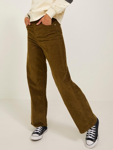 JJXX Wide leg Broek 'GELLY' in Groen: voorkant