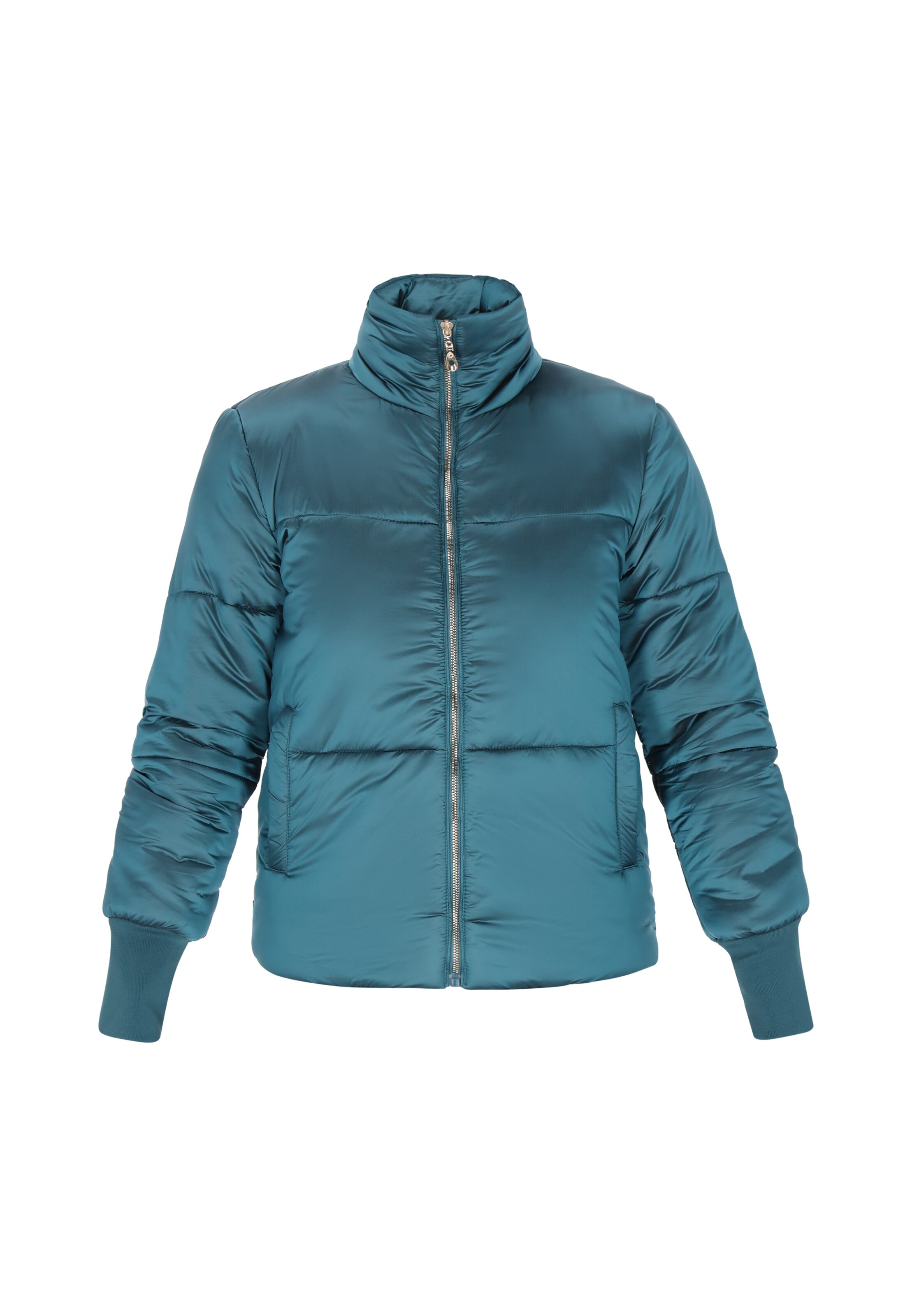 faina - Casaco meia-estação em verde: frente