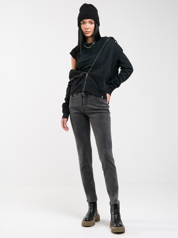 BIG STAR Tapered Jeans 'Maggie' in Zwart