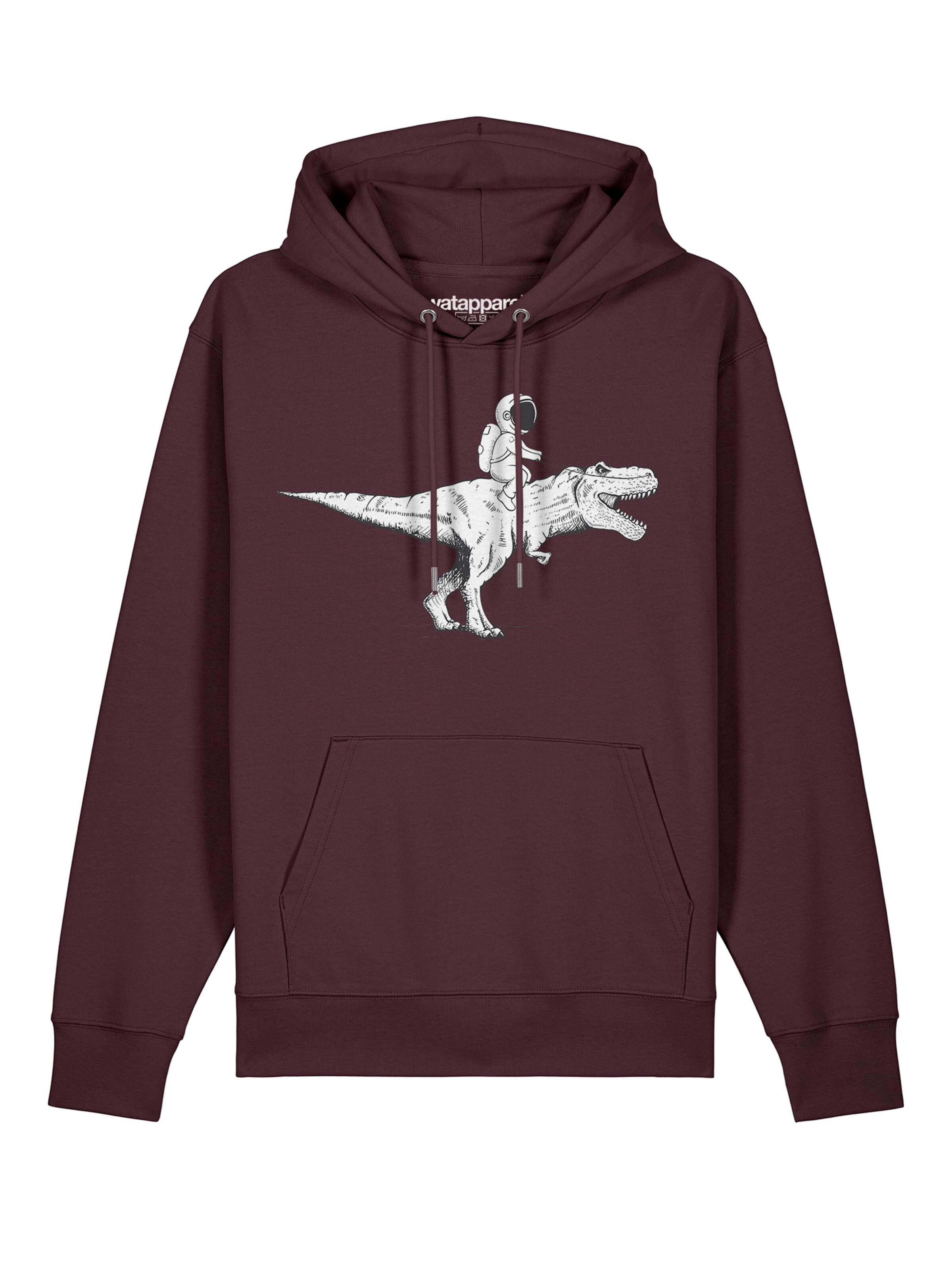 Sweat-shirt ' Astronaut on T-Rex ' Watapparel en rouge : devant
