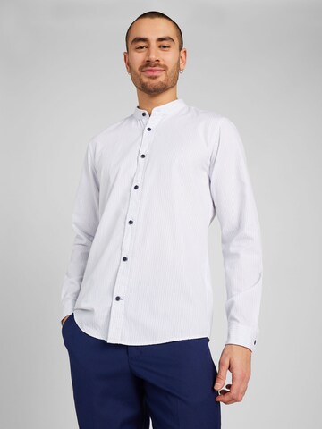 JOOP! Jeans Regular fit Button Up Shirt 'Hedde' in White: front