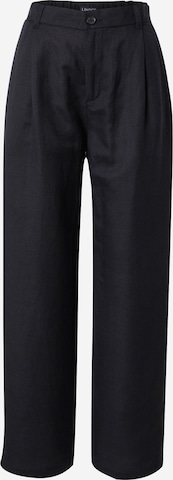 Lindex Pleat-Front Pants 'Ragna' in Black: front