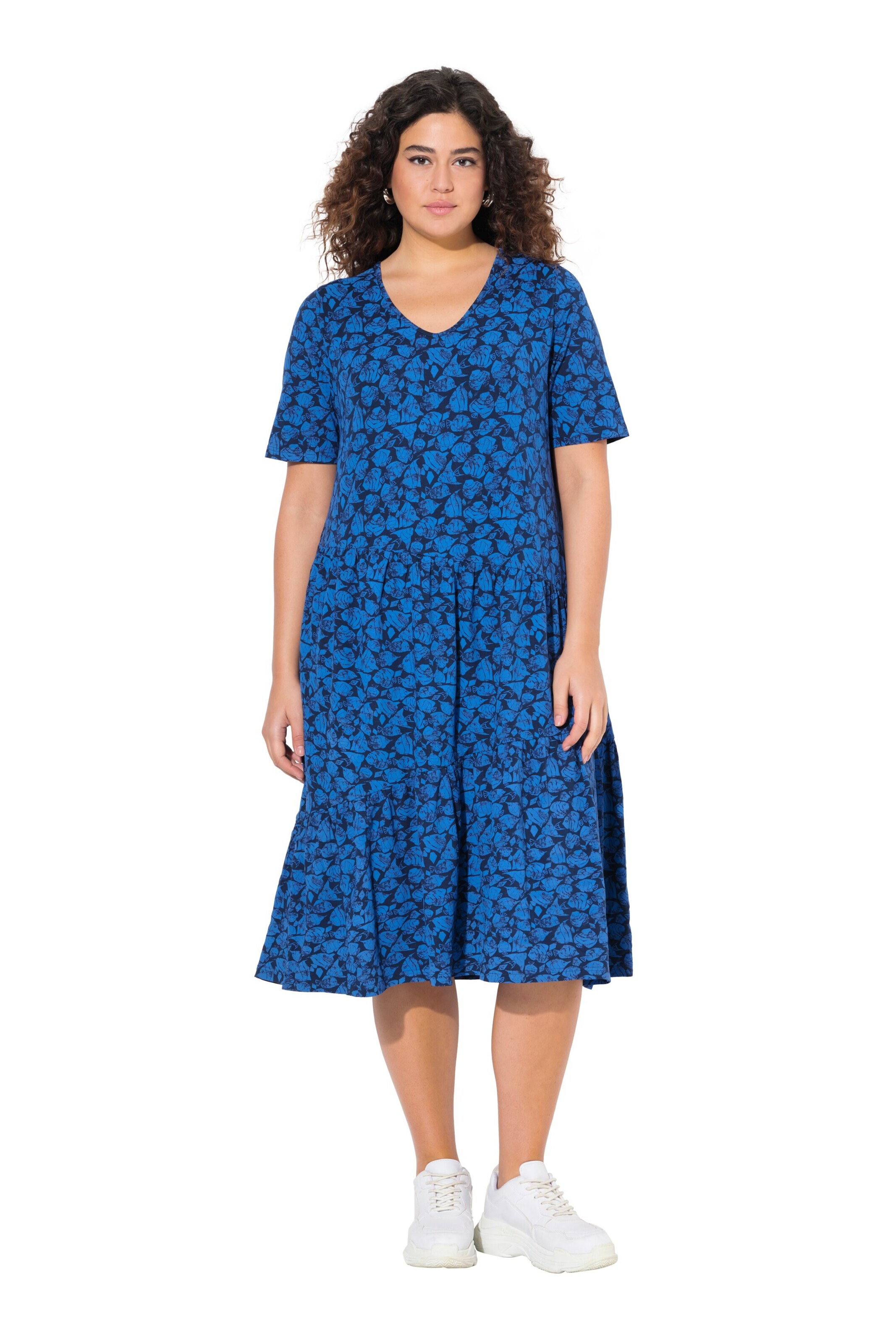Robe oversize Ulla Popken en bleu : devant