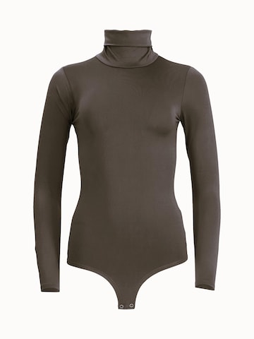 Easy Young Fashion Bodysuit in Brown: front