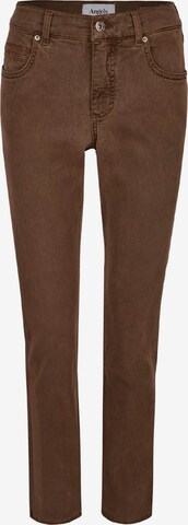 Angels Slim fit Jeans in Brown: front