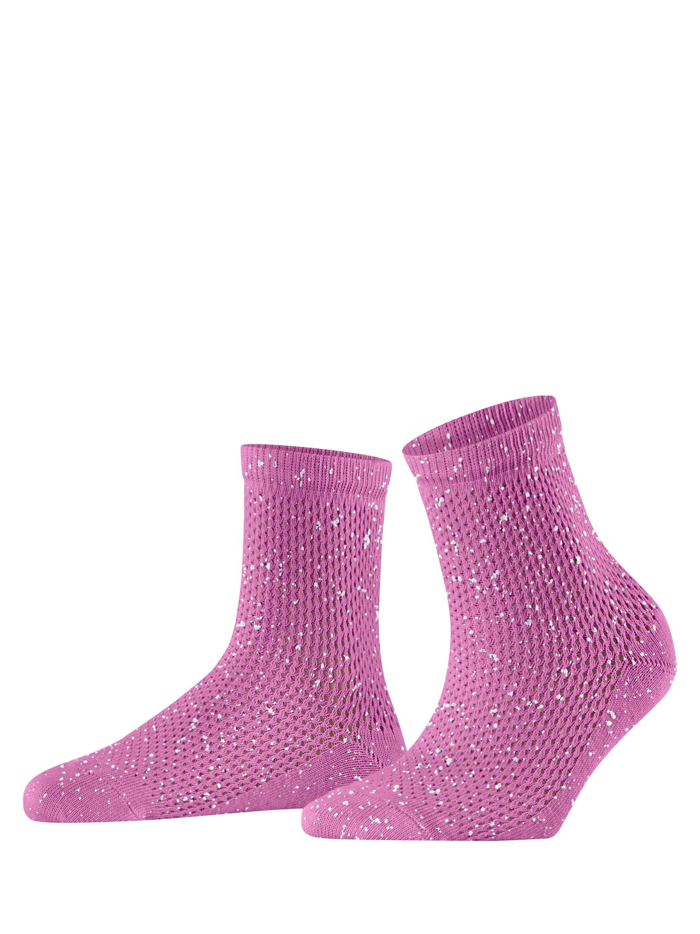 BURLINGTON Socks 'Neon Splash' in Pink: front