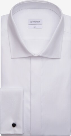 SEIDENSTICKER Slim Fit Hemd 'Gala' in Weiß