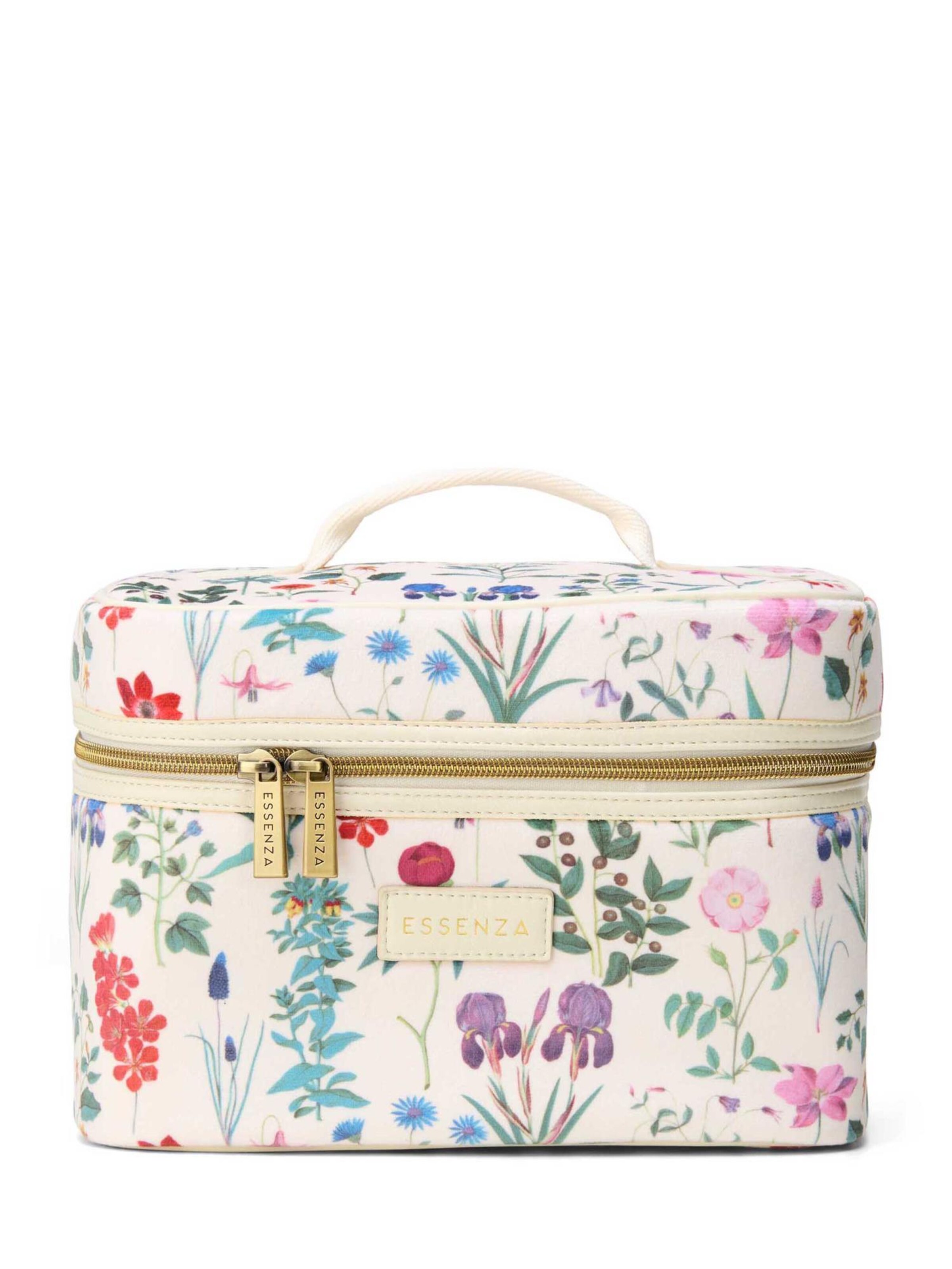 ESSENZA Cosmetic Bag 'Tracy Marigold' in Beige: front