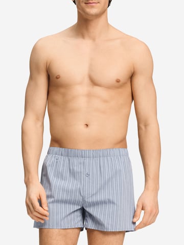Hanro Boxershorts ' Fancy Woven ' in Blauw: voorkant