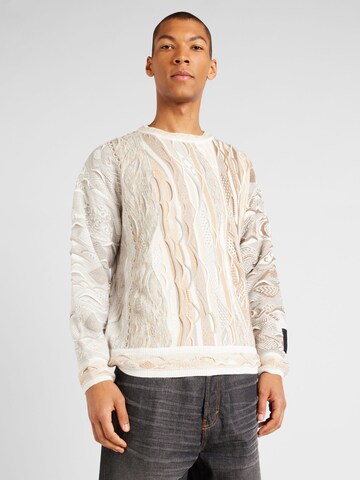 Carlo Colucci Pullover in Beige: predná strana