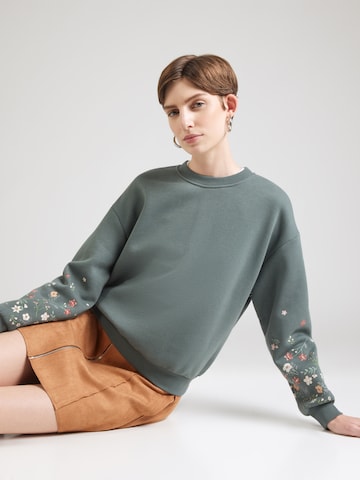 ABOUT YOU Sweatshirt 'Gitta' in Green: front