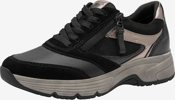 Tamaris Sneakers laag in Zwart: voorkant