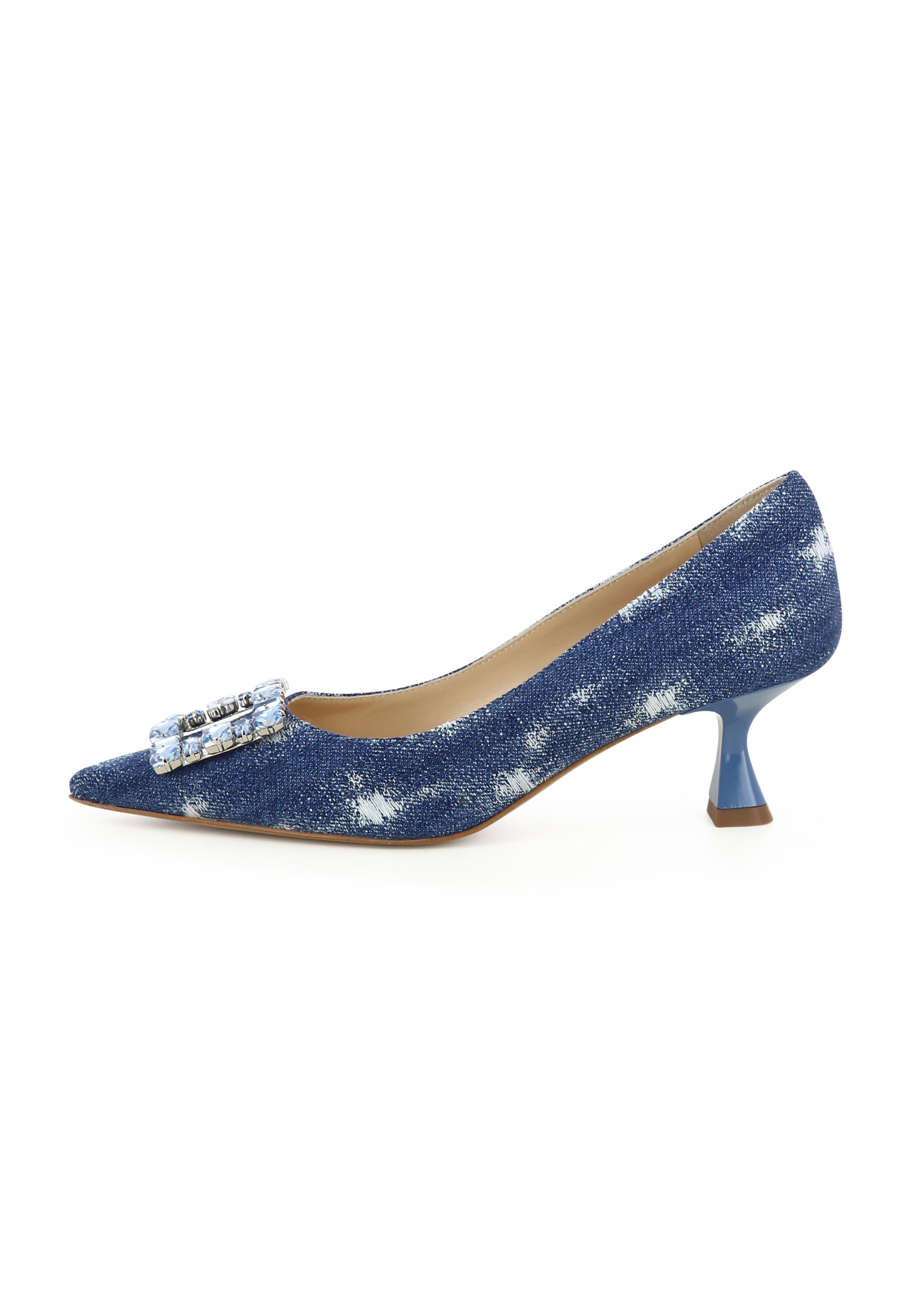EVITA Pumps 'PERLA' in Blauw: voorkant