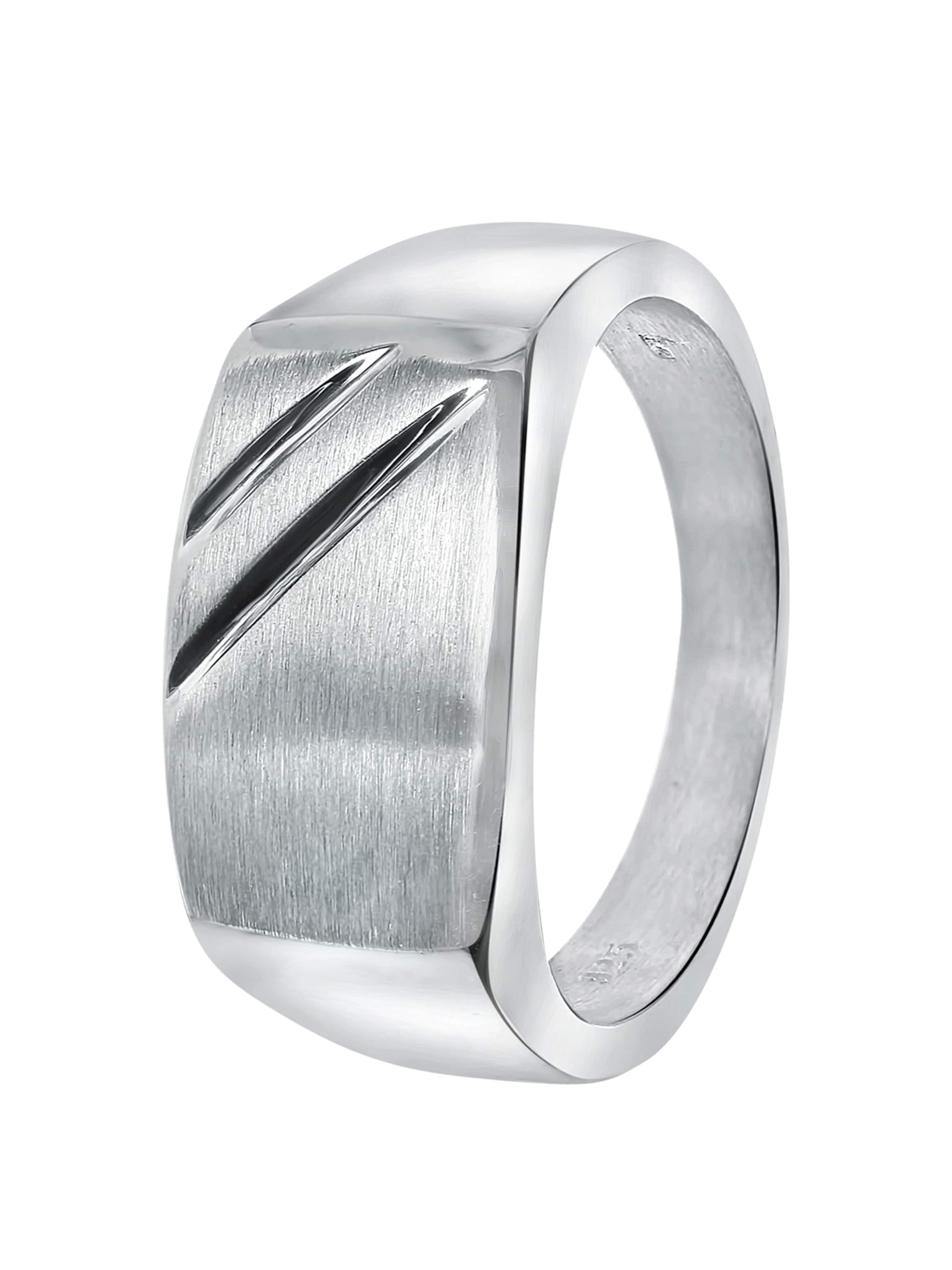 Lucardi Ring in Silber: Vorderseite