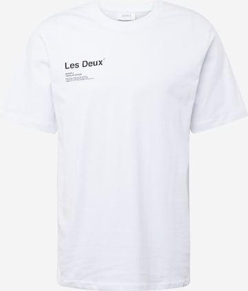 Les Deux - Camiseta 'Brody' en blanco: frente