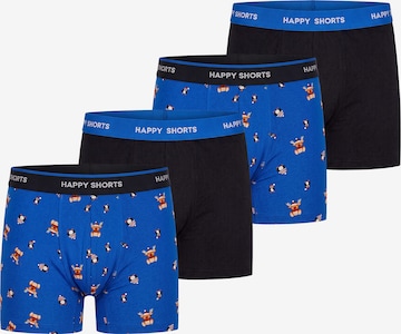 Boxers ' Jersey X-Mas ' Happy Shorts en bleu : devant