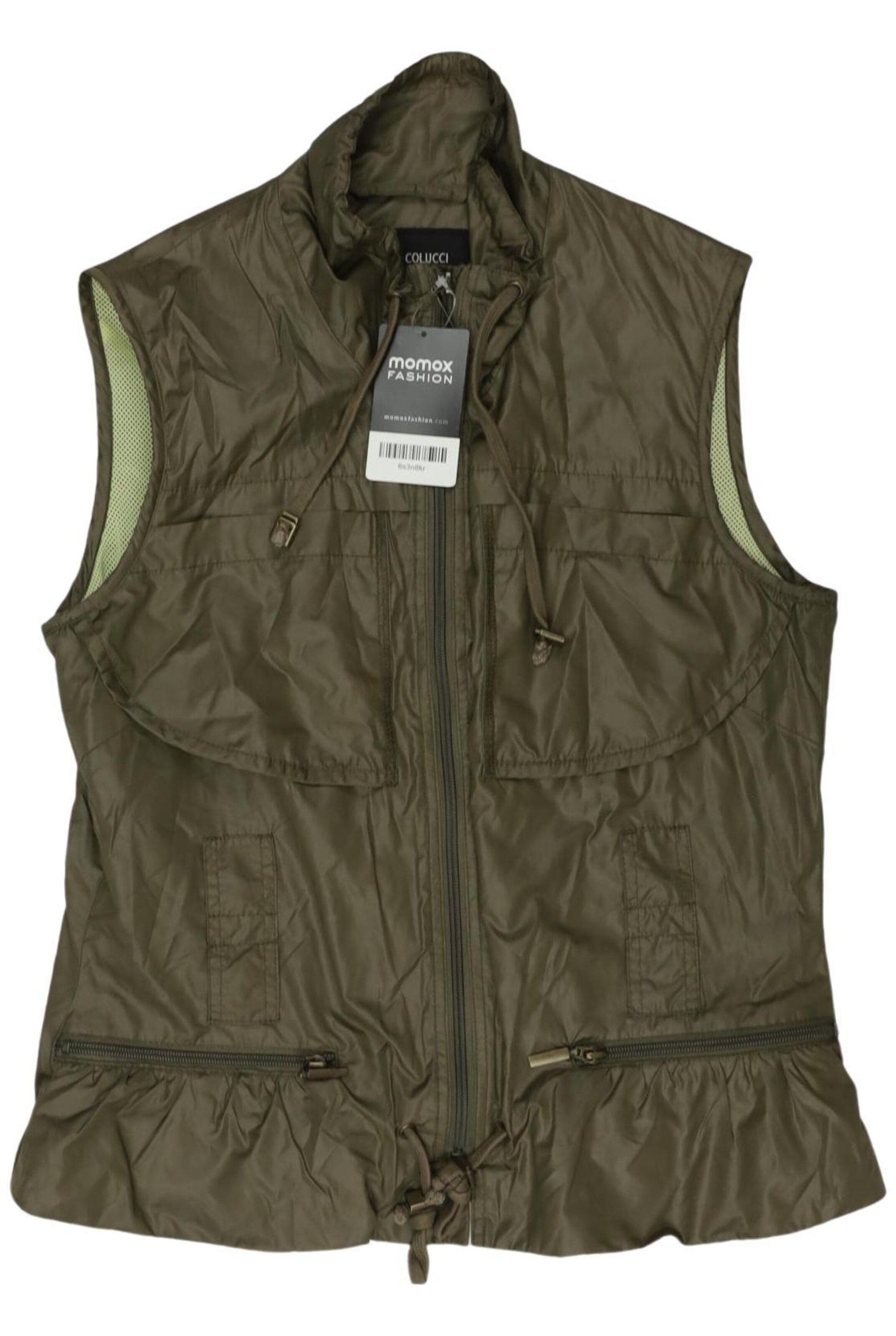 Carlo Colucci Weste M in Grün: Vorderseite