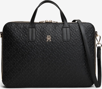 Geantă laptop de la TOMMY HILFIGER pe negru: față
