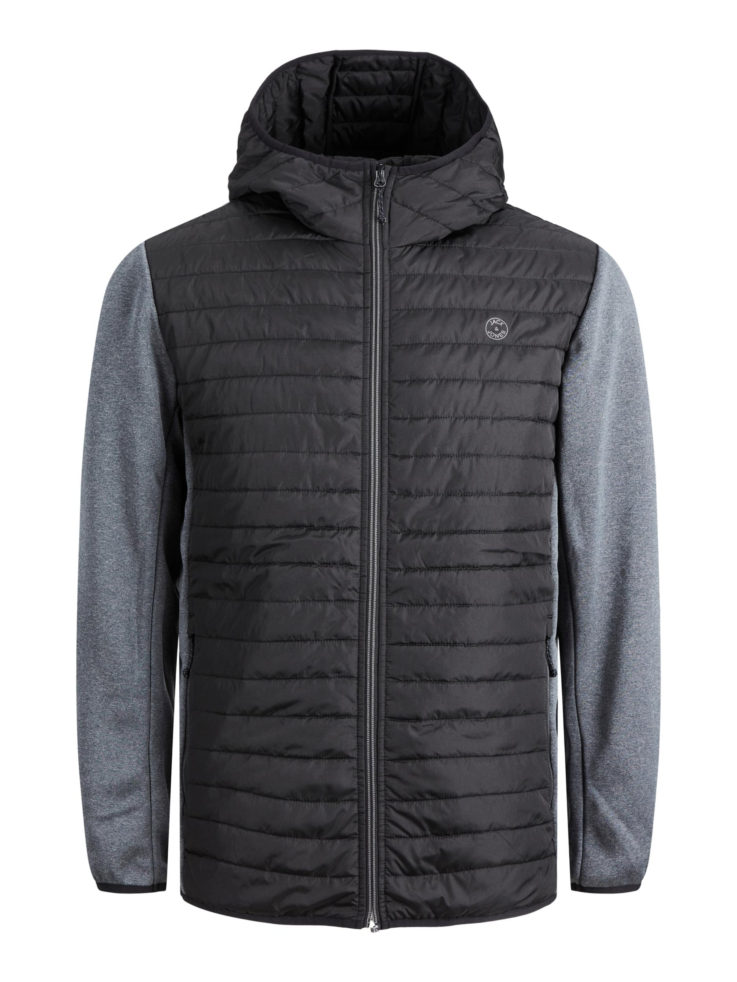 JACK & JONES Prehodna jakna 'JJEMulti' | črna barva: sprednja stran