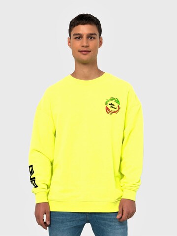 Sweat-shirt elho en jaune : devant