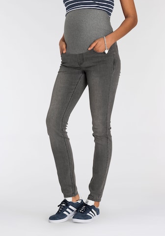Neun Monate Skinny Jeans in Grey: front