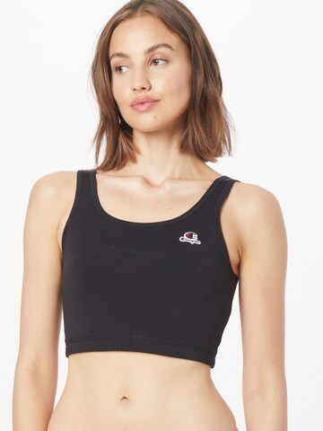 Champion Authentic Athletic Apparel Bralette Bra in Black: front