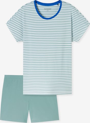 SCHIESSER Shorty in Grün: Vorderseite