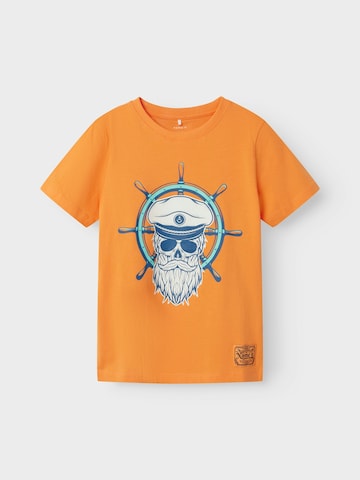 T-Shirt 'TAVIK' NAME IT en orange : devant