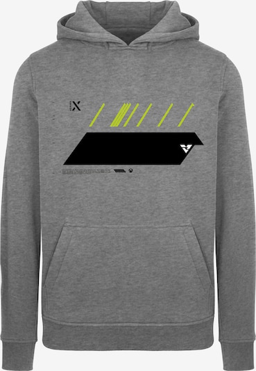 ABOUT YOU x XBOX Sweatshirt 'X Future' in neongelb / graumeliert / schwarz / weiß, Produktansicht