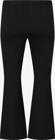 Zizzi Flared Broek 'Maddie' in Zwart