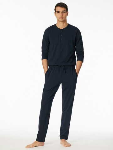 Pantalon de pyjama 'Mix + Relax' SCHIESSER en bleu