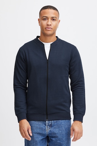 INDICODE JEANS Zip-Up Hoodie 'Bronte' in Blue: front