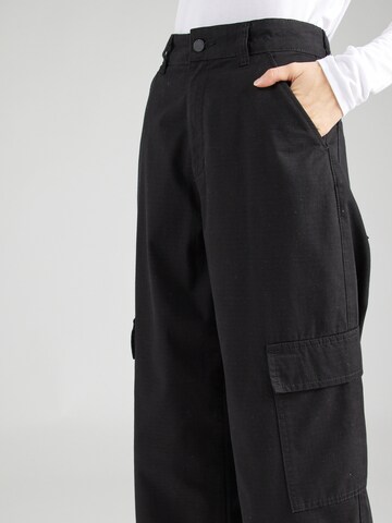 Dr. Denim Широка кройка Карго панталон 'Donna' в черно