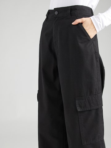 Dr. Denim Ohlapna forma Kargo hlače 'Donna' | črna barva